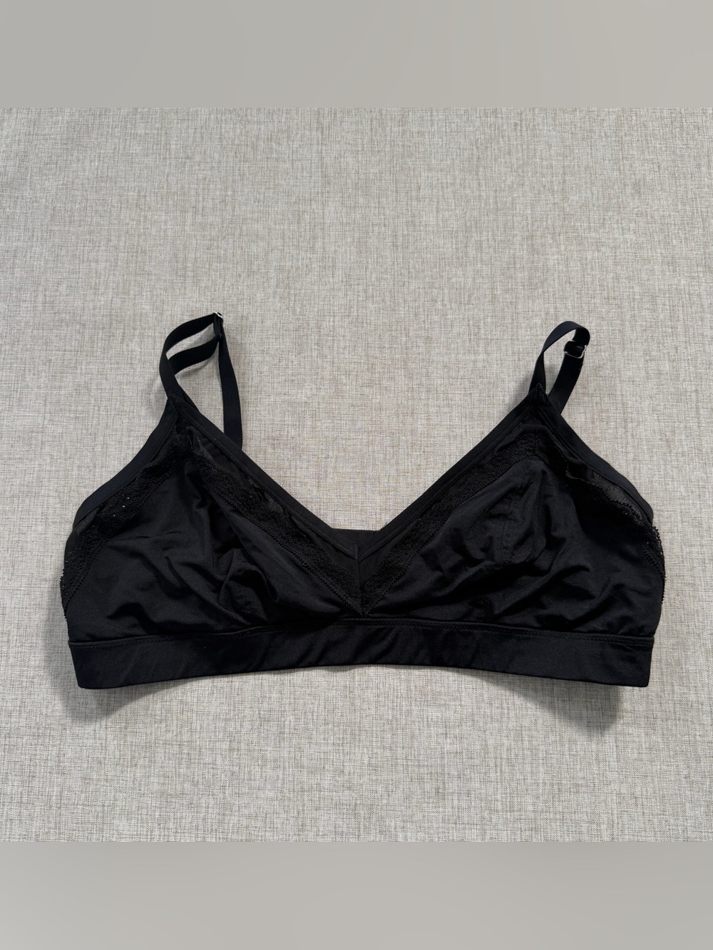 Aerie Black Lace Bralette Size XL